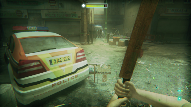 Mit dem Baseballschläger geht es in den Nahkampf. (Screenshot: Golem.de)